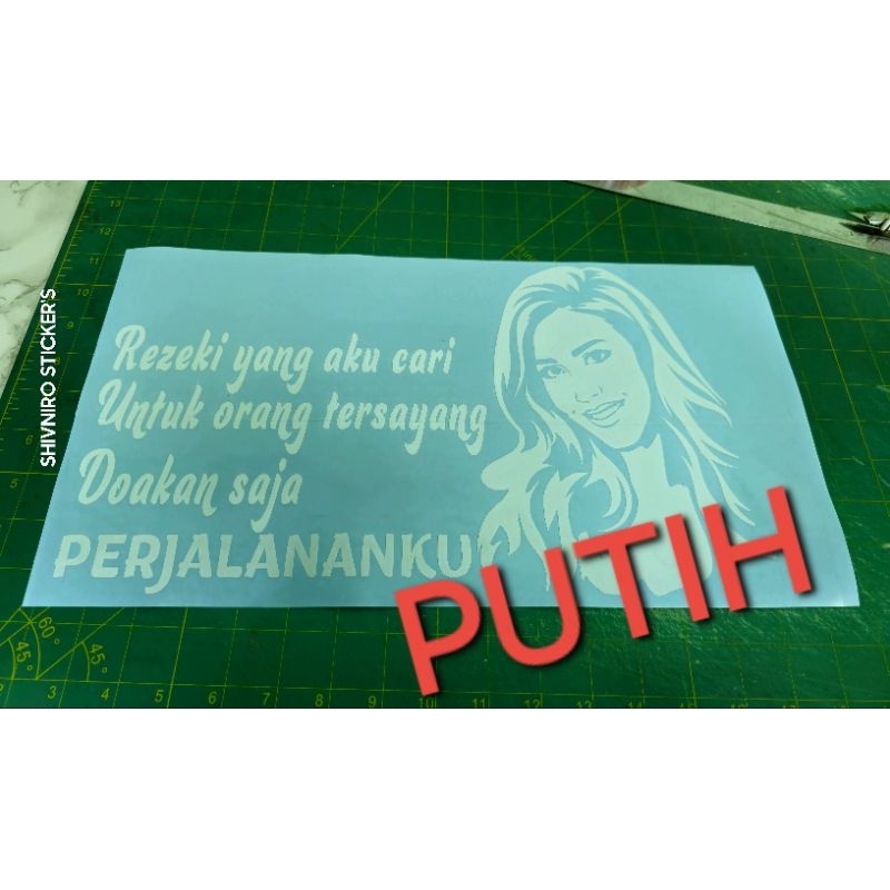DOAKAN PERJALANAN KU, STICKER REZEKI JALANAN, STICKER LORI,STICKER CERMIN.STICKER TAHAN LASAK