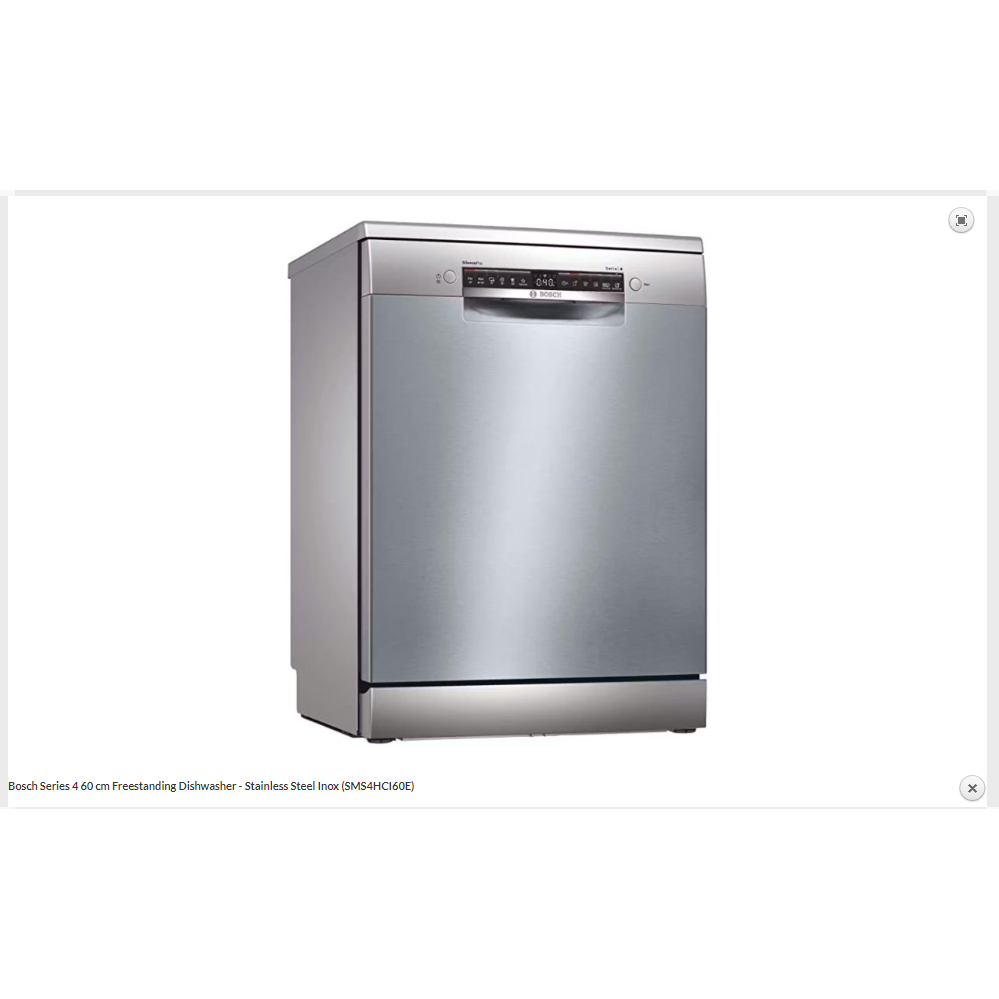 BOSCH Series 8 Freestanding Dishwasher 60 cm silver inox SMS8YCI01E