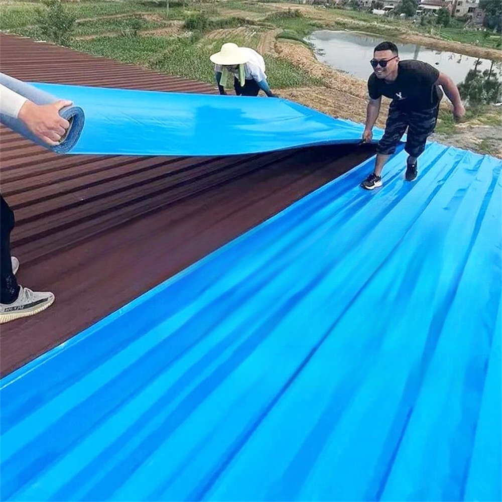 Roof Gum Waterproof Heavy Duty Polypropylene Tape PP Self Adhesive Waterproof Roof Waterproofing Metal Gum 彩钢瓦防水卷材防水补漏贴