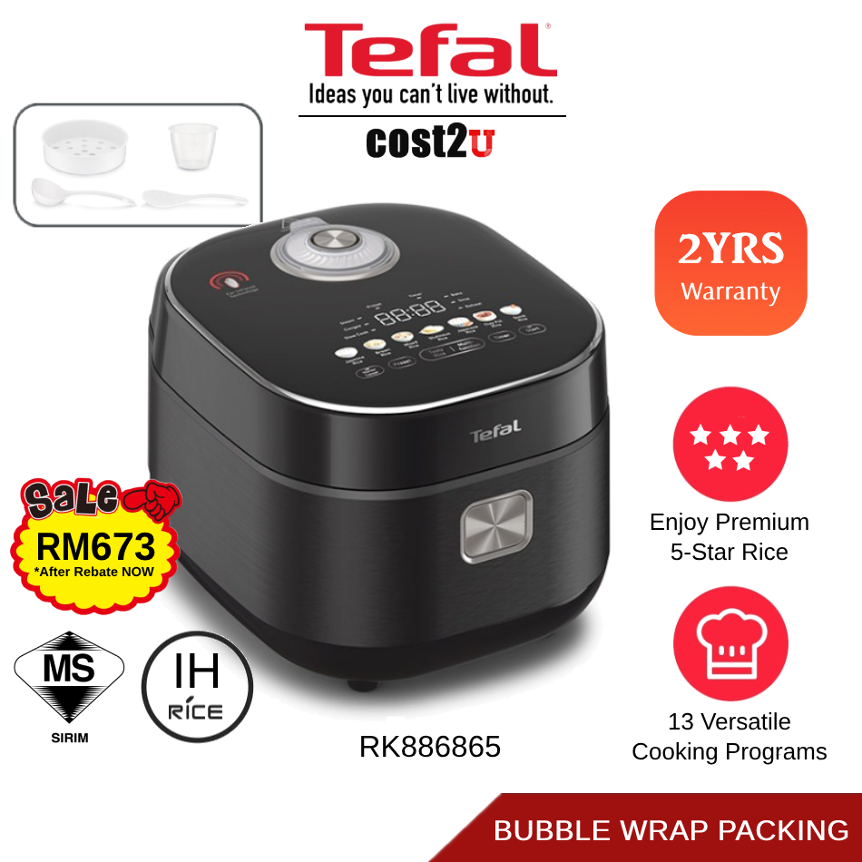 Tefal Far Infrared IH AI Smart Rice Cooker 1.5L | RK886865 RK8868 Porridge Cooker Periuk Nasi Steamer Multi Cooker