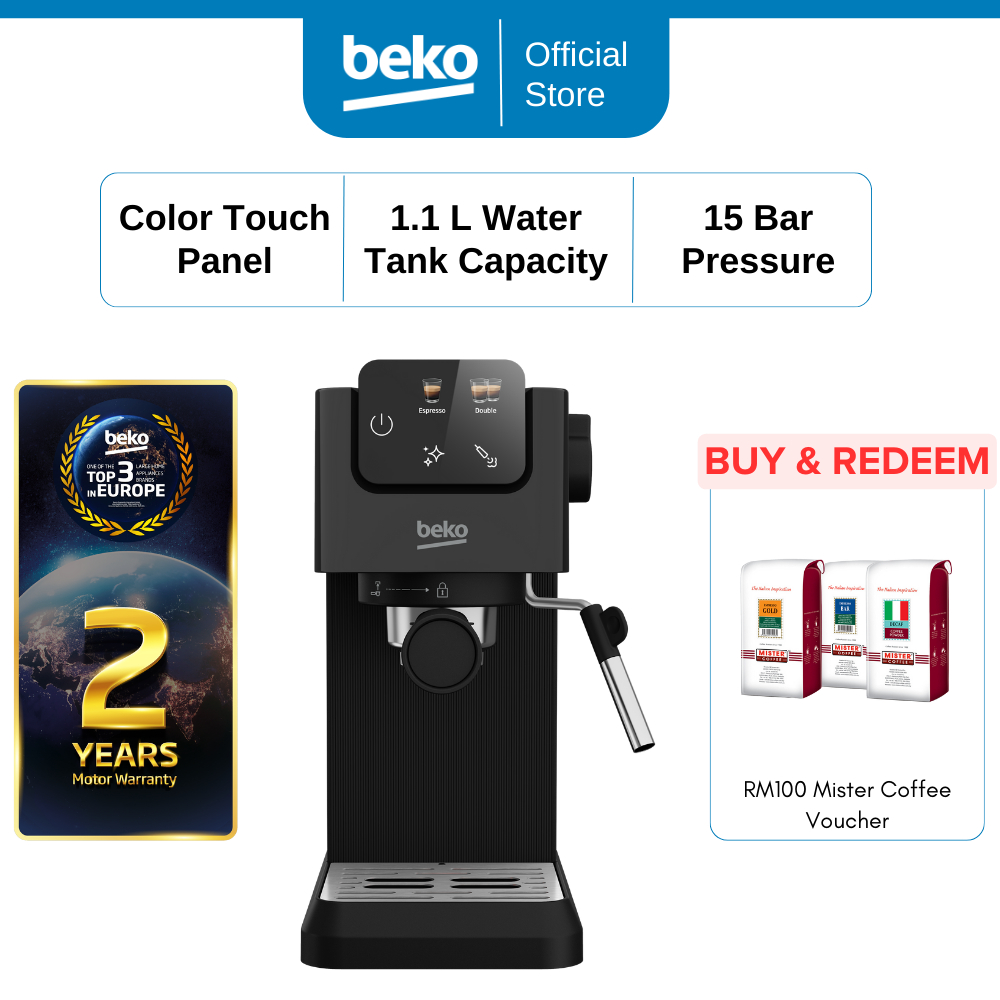 Beko Semi-auto Espresso Coffee Machine CEP 5302 B with Milk Frother 1.1L