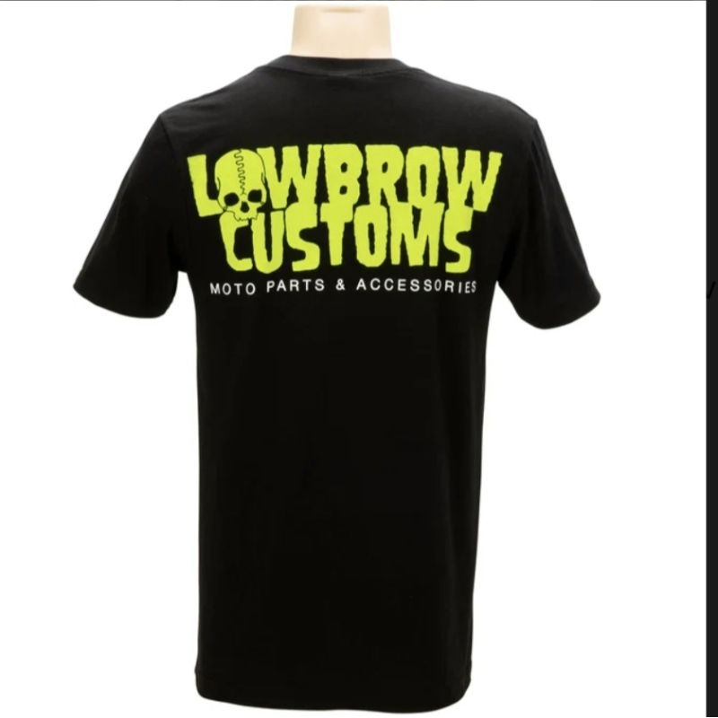 Lowbrow Customs USA Logo T - Shirt Chopper Bobber Custom Motorcycle Easy Rider Harley Davidson