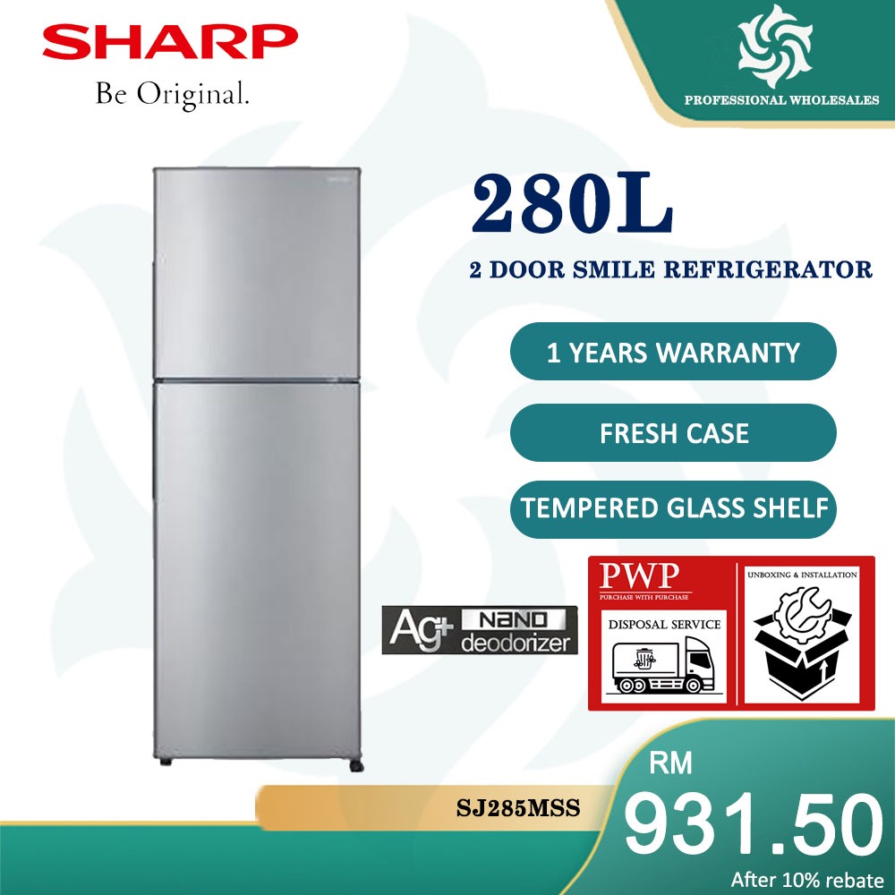 【LOWEST PRICE】SHARP FRIDGE 280L / 320L / 380L/ 410L/ 440L J TECH-INVERTER REFRIGERATOR PETI SEJUK PETI AIS