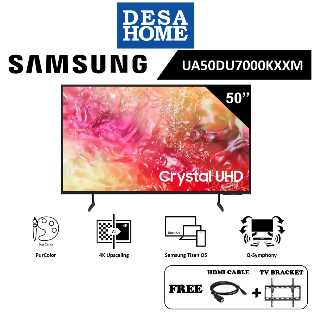 (FOC GIFTS) SAMSUNG UA50DU7000KXXM REPLACE UA50CU7000KXXM  50'' 4K UHD SMART TV  50DU7000 / 50CU7000 / DU7000 / CU7000