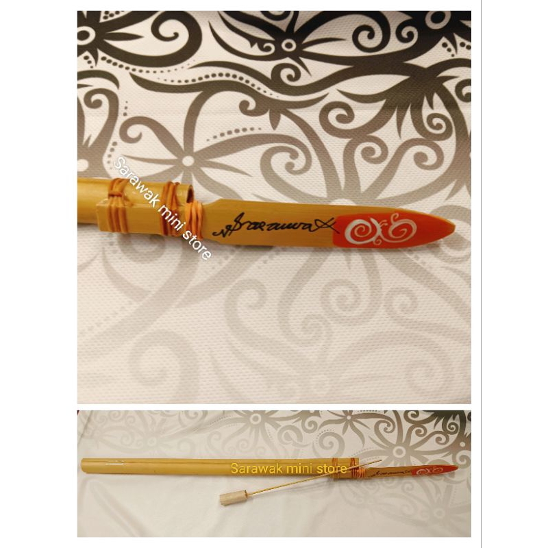 Sarawak Handicraft sumpit / Peluru sumpit Sarawak Souvenir Blowpipe