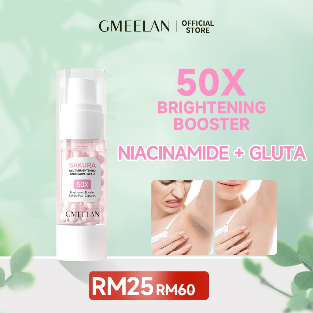 GMEELAN Sakura Gluta Brightening Underarm Cream Armpit Whitening Lotion whitening lotion Underarm Brightening 30G