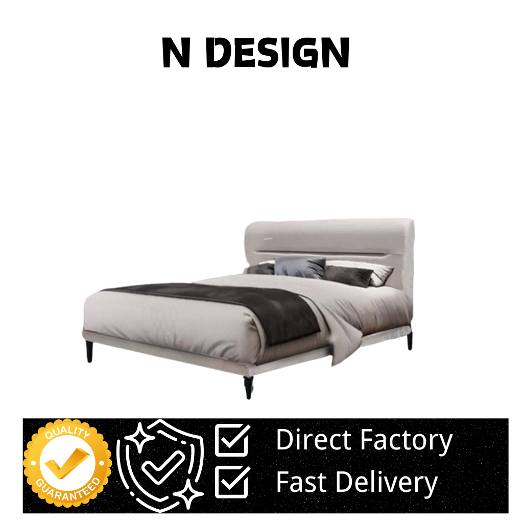 [N Design]Queen Size Divan Queen Bed Frame Katil Queen Bedding Furniture King Size Divan King Bed Frame Katil King Be