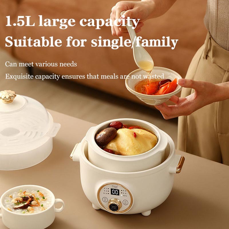 Multi Functional Electric Stew Pot Home Stew Pot Fully Automatic Congee Cooking Artifact Ceramic Watertight Stew Pot