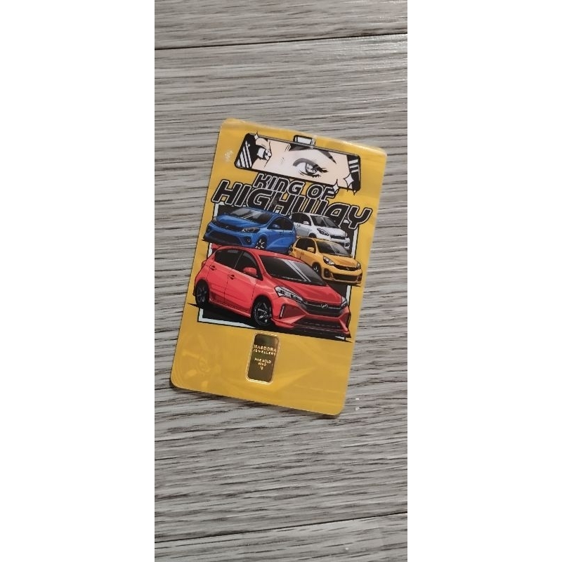 MASDORA MyVi 1g 999.9 Gold Bar