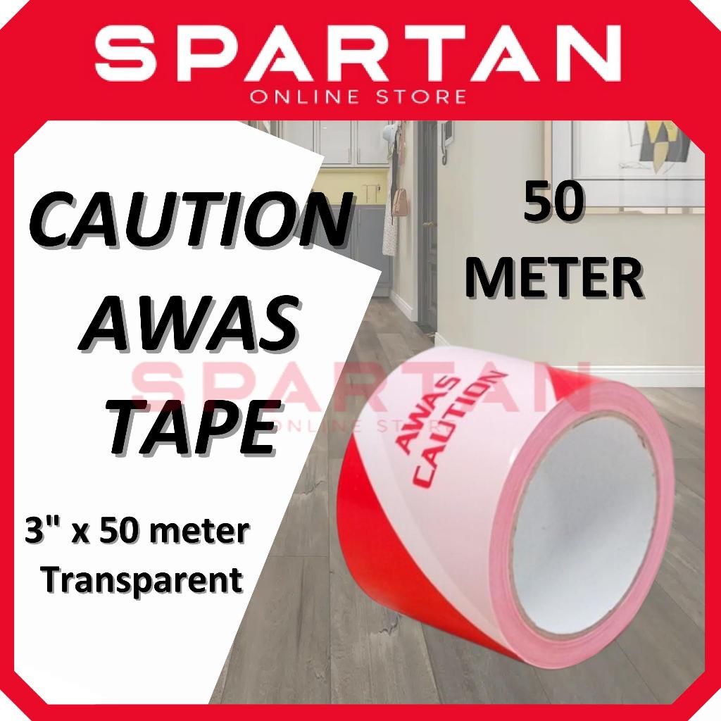 3" x 50M CAUTION TAPE AWAS | Heavy Duty Warning Tape | Barricade Safety Tape | Construction Hazard Tape | 警示带