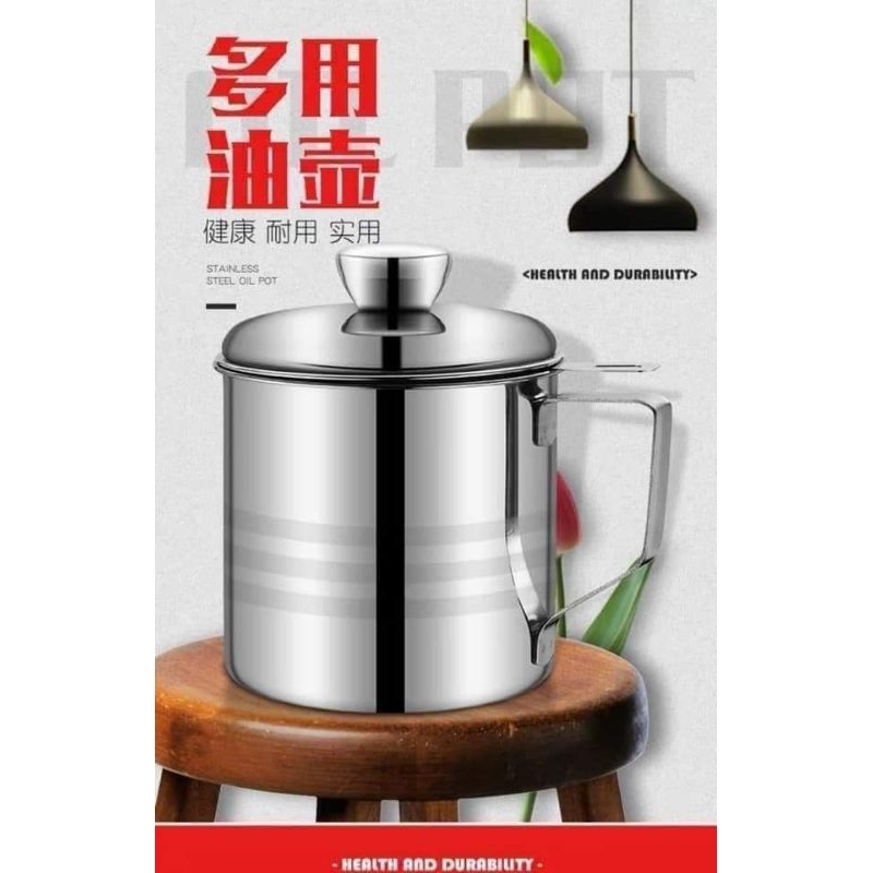 D579 1.3L stainless steel oil bottle 👉 [1 piece]  1.3L不锈钢油壶👉 【1个】