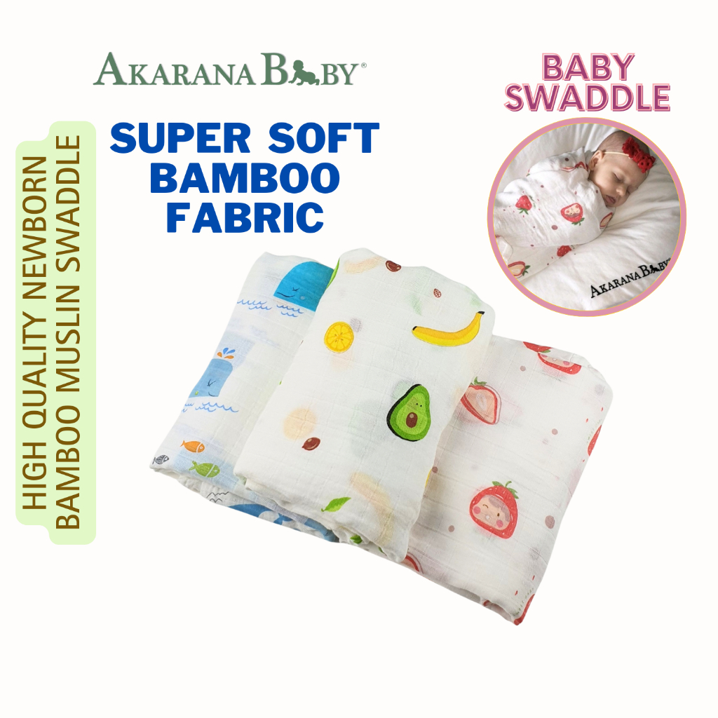 High Quality Newborn Baby Bamboo Muslin Swaddle Soft Blanket