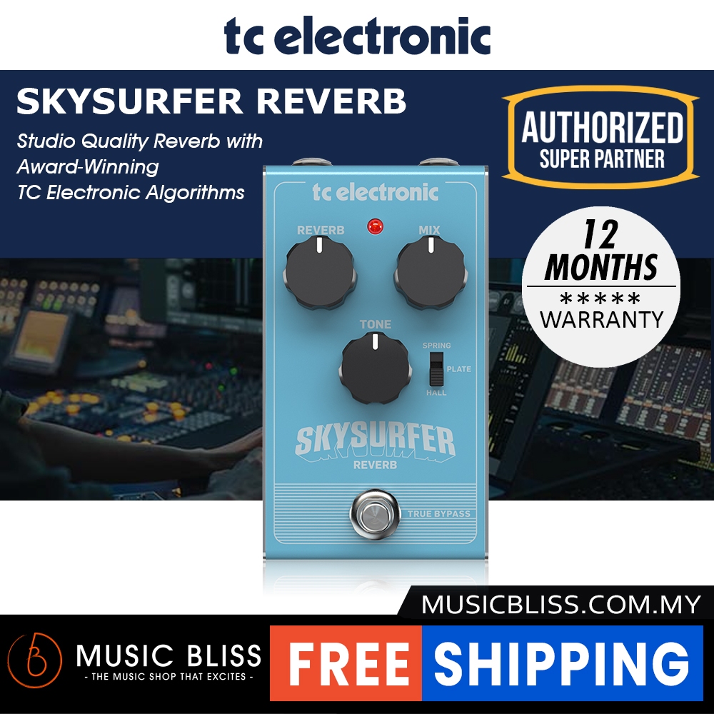 TC Electronic Skysurfer Reverb Guitar Effects Pedal