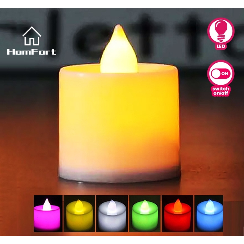 LED Candle Light Battery Powered Lighting Night Lamp (1 Pcs) Free Battery