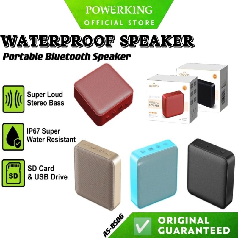 Abodos Speaker AS-BS06 Wireless Speaker Portable Bluetooth Speaker Mini Speaker TWS Online Dual Speakers 3.5mm Speaker