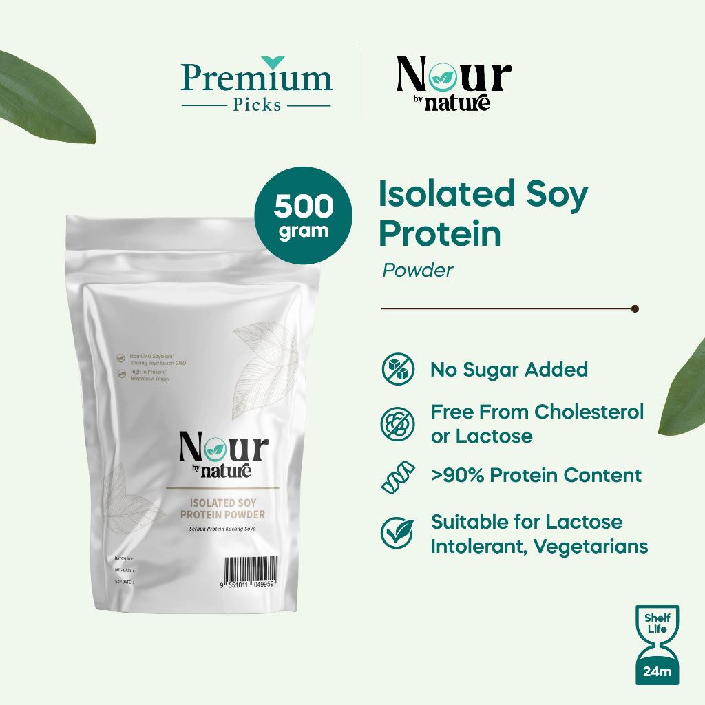 Premium Picks - Nour by Nature Isolated Soy Protein Powder (500g)