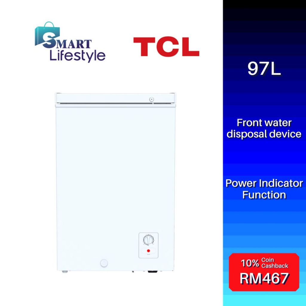 TCL 130L 3 Star Chest Freezer TCF-130FC