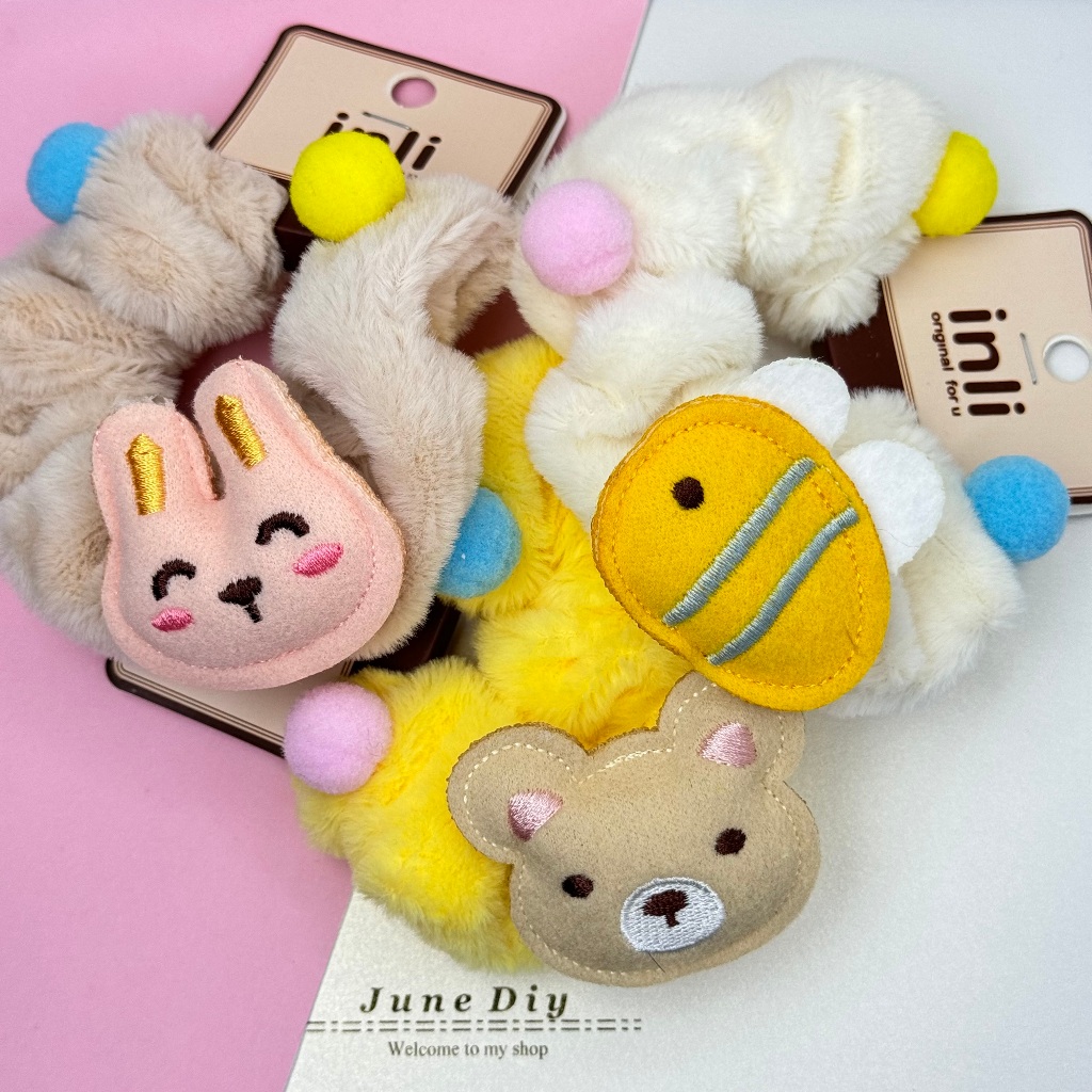 Cute Hair ties Elastic Hairband  可爱毛线发圈