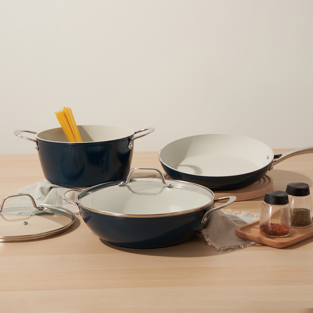 Cosmo Feast Set - Cosmic Cookware Non-toxic, Swiss Made Non-stick Ceramic Coating, FDA Approved