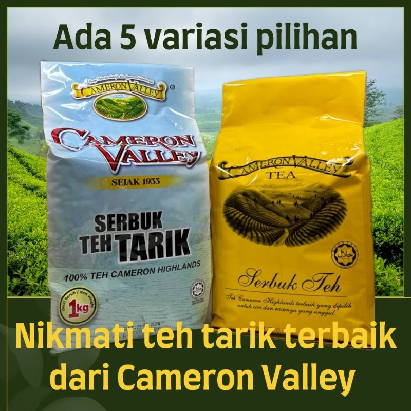 Tea Serbuk Teh Tarik Cameron Valley. 1kg. tea dust, 100% asli Cameron Highlands. CVTD