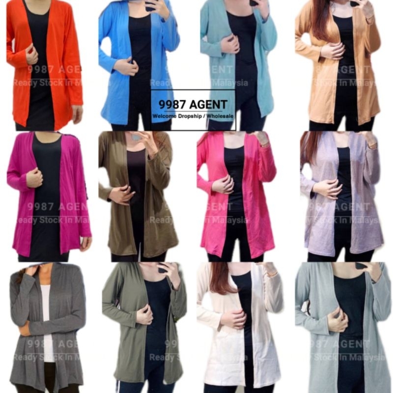 Cardigan Woman Cardigan Casual Longcardigan Cotton Cardigan Baju Kardigan Muslimah Cardigan Wanita Longsleeve Cardigan