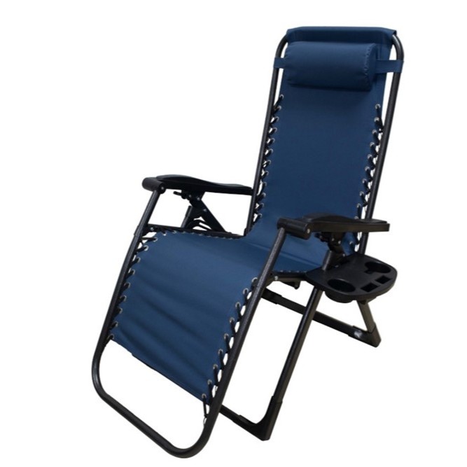 Aerofit Zero Gravity Chair (Reinforced Square Tube, Double Bungee System, Free Headrest & Remote Holder) Best Quality