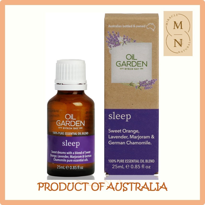 EXP 03/2027 - OIL GARDEN Natural Remedies - SLEEP - 100% Pure Essential Oil Blend (12mL/25mL) 睡眠复方精油 澳洲100%纯植物精油