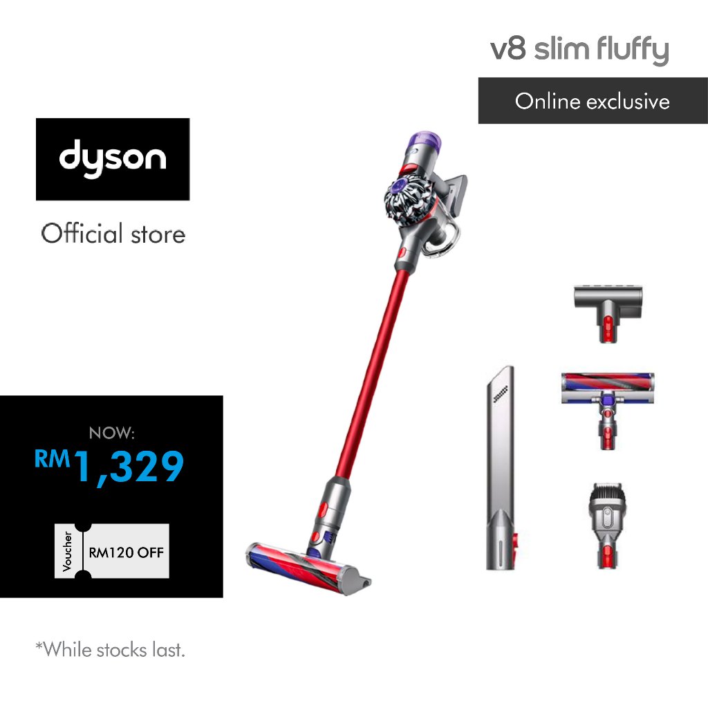 [ONLINE EXCLUSIVE] Dyson V8 Slim ™ Fluffy Cordless Vacuum Cleaner