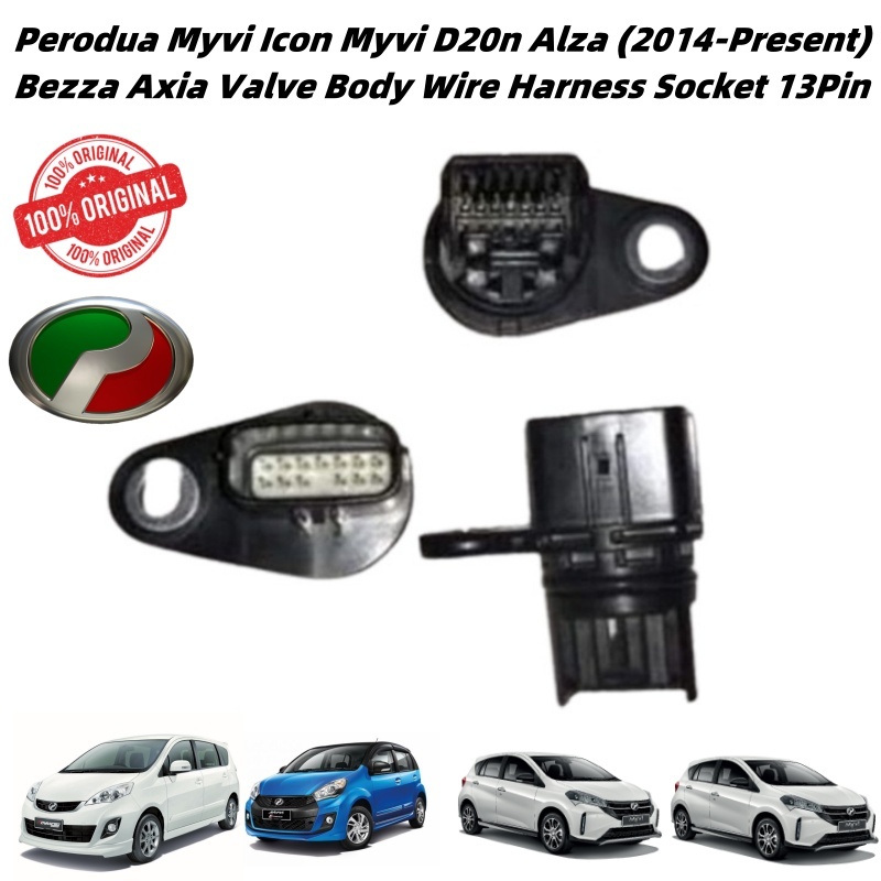 Perodua Myvi Icon Myvi D20n Alza (2014-Present) Bezza Axia Valve Body Wire Harness Socket 13Pin