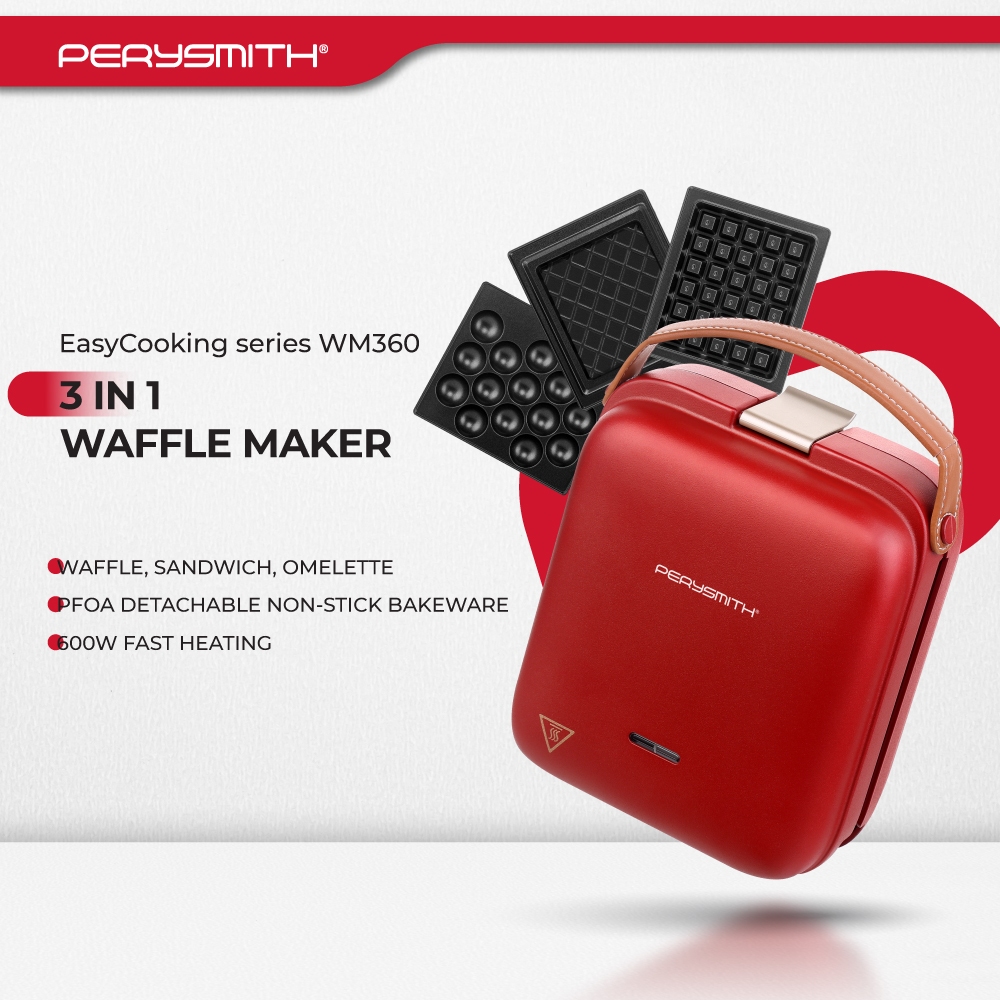 PerySmith 3in1 Waffle Maker EasyCooking Series WM360