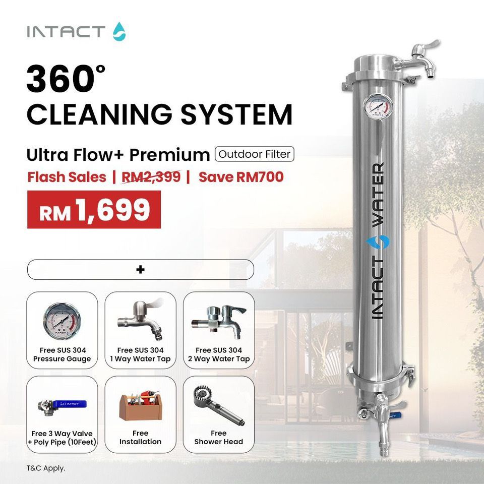 Intact Water Ultra Series Flow+ Premium Outdoor Water Purifier Filter / Penapis Air Luar Rumah