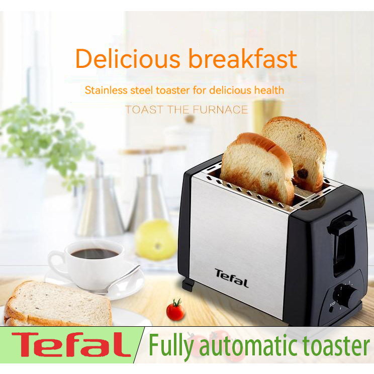 tefal 2-slice electronic toaster sandwich maker 6-speed knob + adjustable level high-rise pasta maker