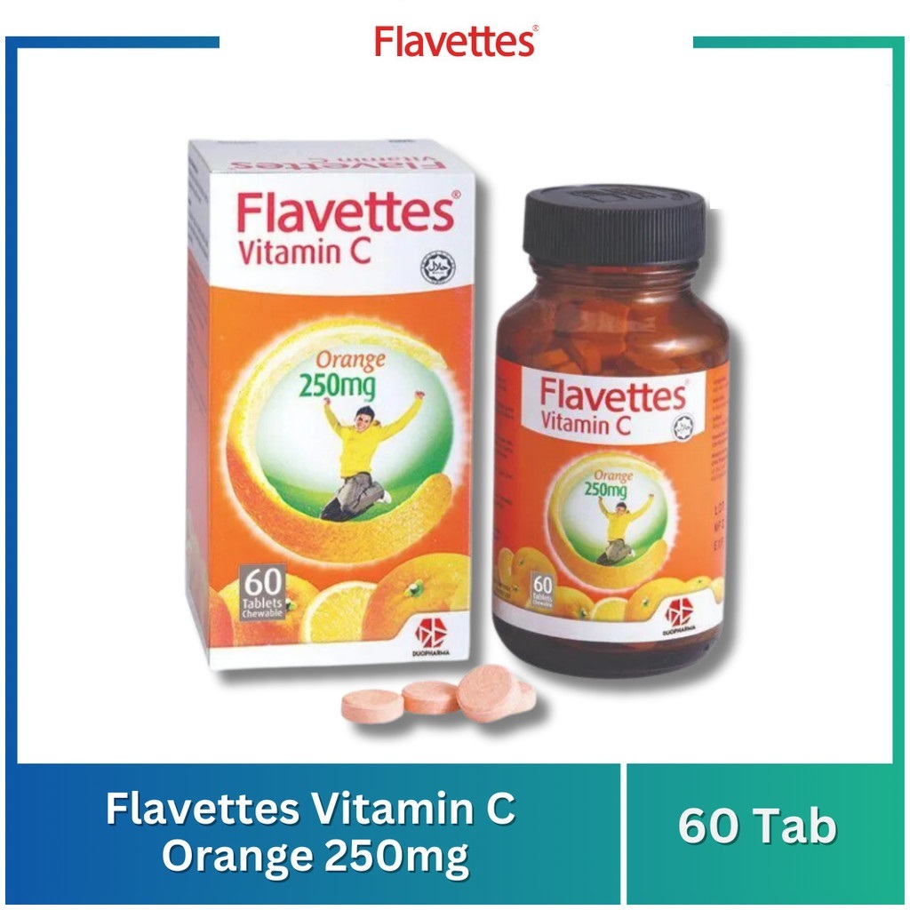 Flavettes Vitamin C 250mg (orange)  for Adult (60's)