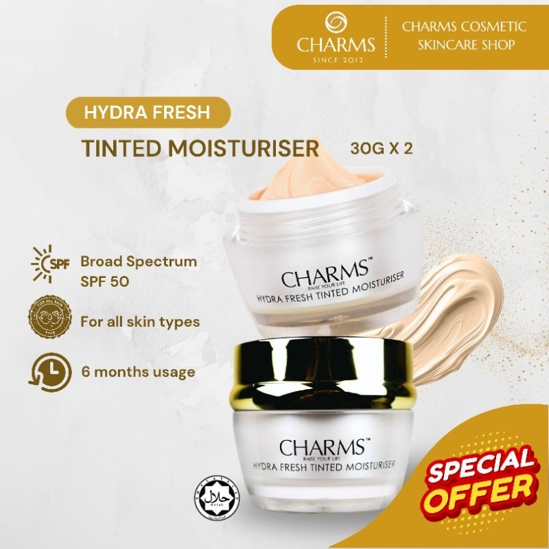 DIRECT CHARMS SKINCARE - SET SUNSCREEN HALAL (HYDRA SUNSCREEN MOISTURISER SPF 50 BROAD SPECTRUM)