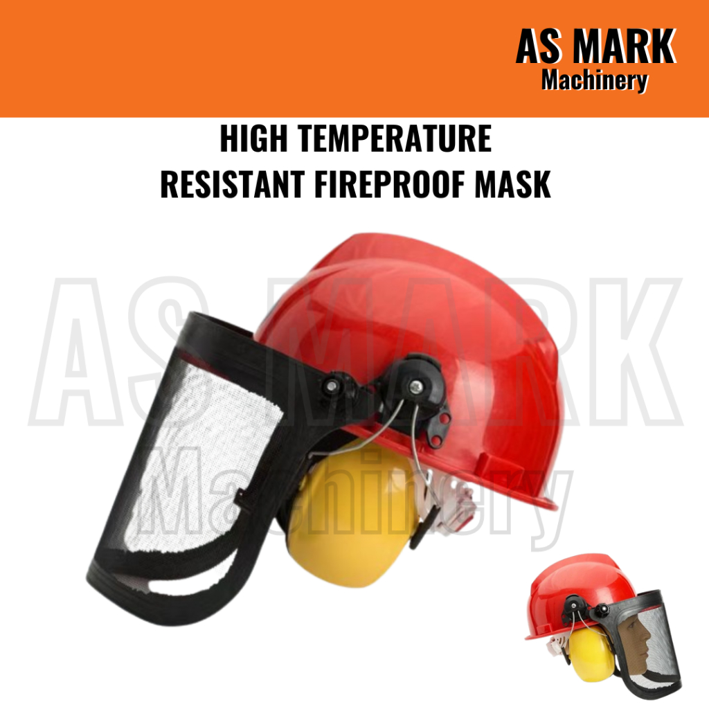 High Temperature Resistant Fireproof Mask Helmet Facemask
