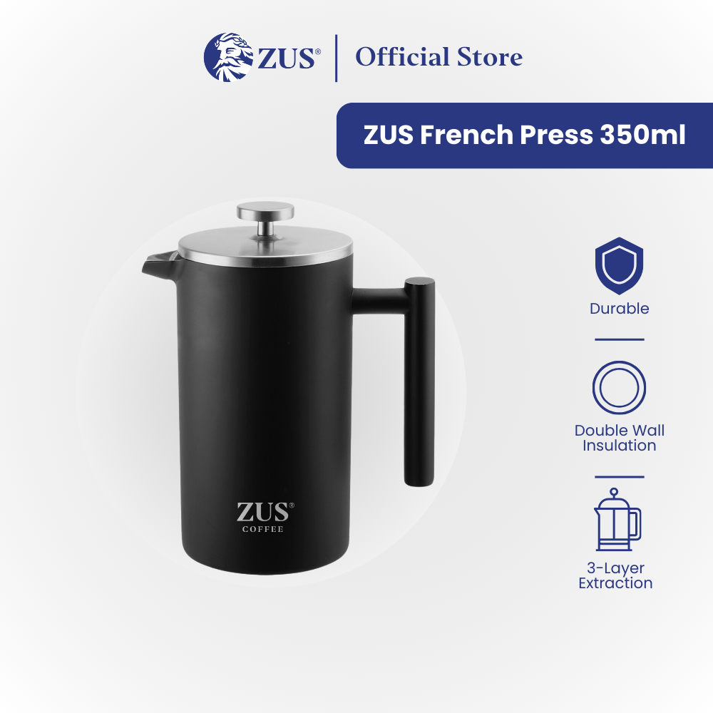 ZUS French Press 350ml - Space Black