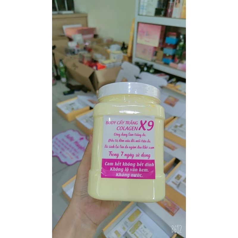 CREAM BODY WHITENING SUPER COLLAGEN X9_1 box 1 kg