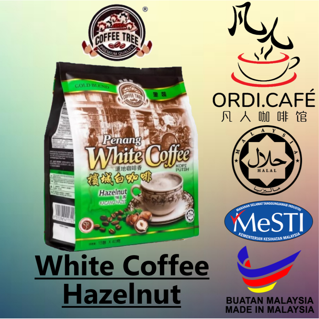 Coffee Tree Penang Hazelnut White Coffee Kopi Putih 15’s x 40g