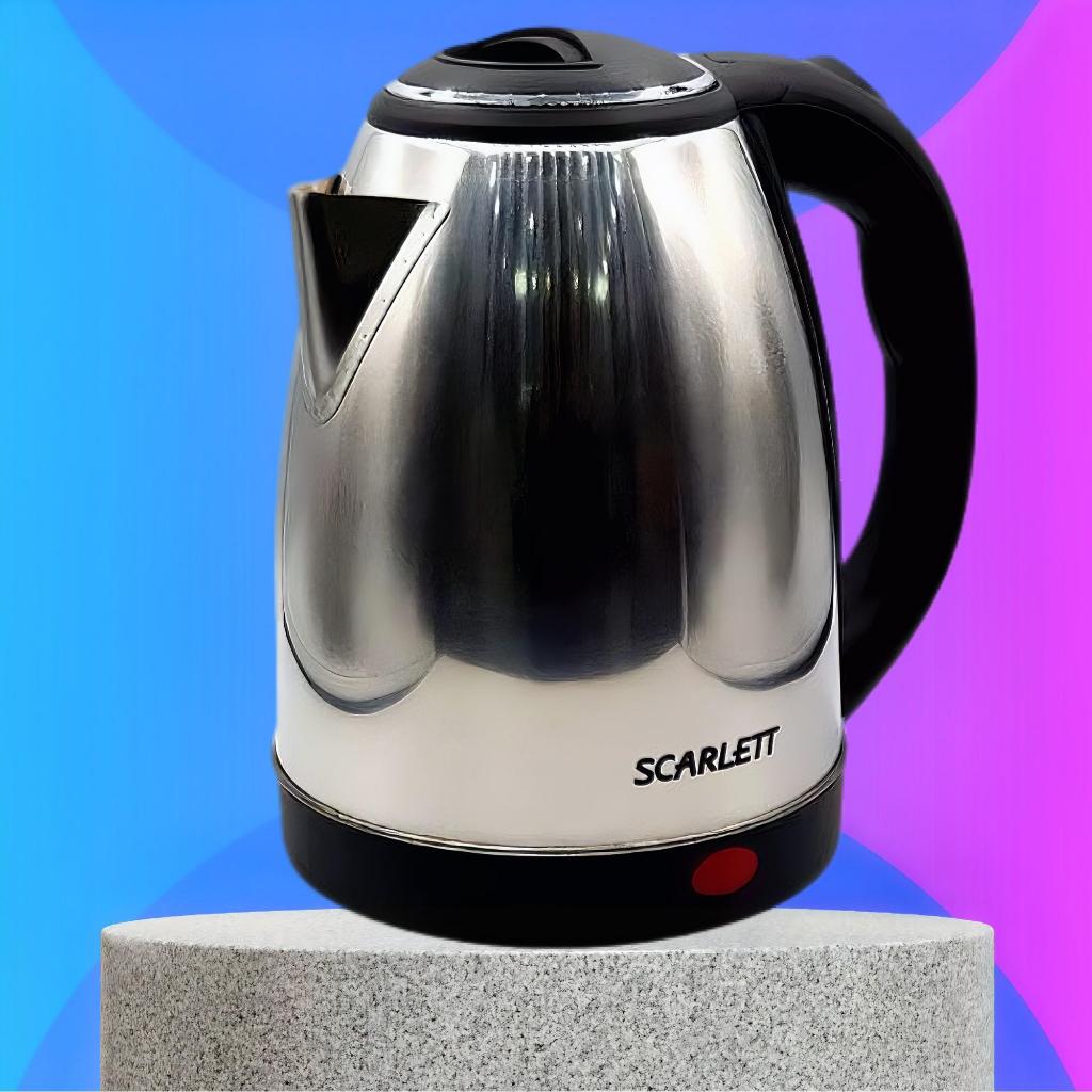 KETTLE sc-20 Electric Heat Kettle Jug 2L | Stainless Steel Automatic Switch | Cordless Detachable