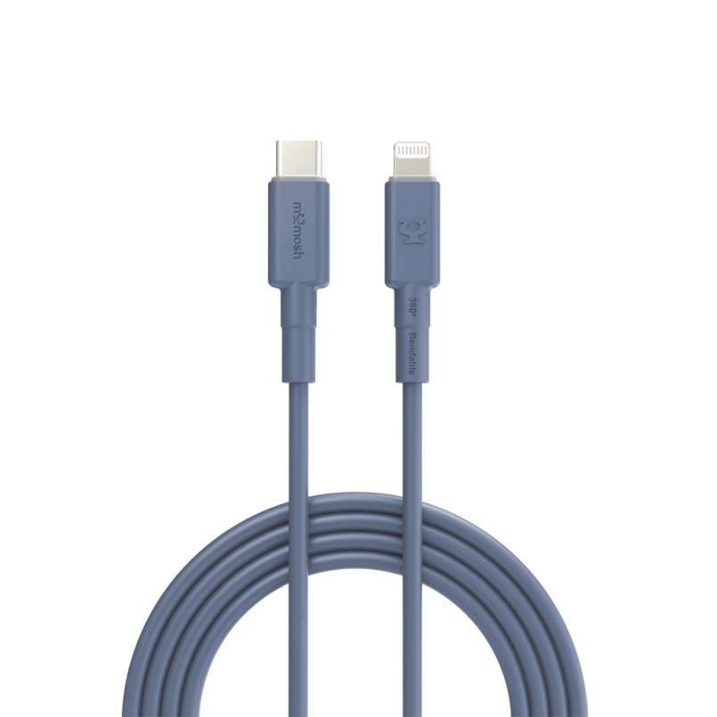 MYMOSH EL-C2L120 CABLE I-CABLE TO USB-C PD 1.2M/FAST CHARGING/ 30KG TEAR RESISTANCE/ CHARGE & SYNC/ 
