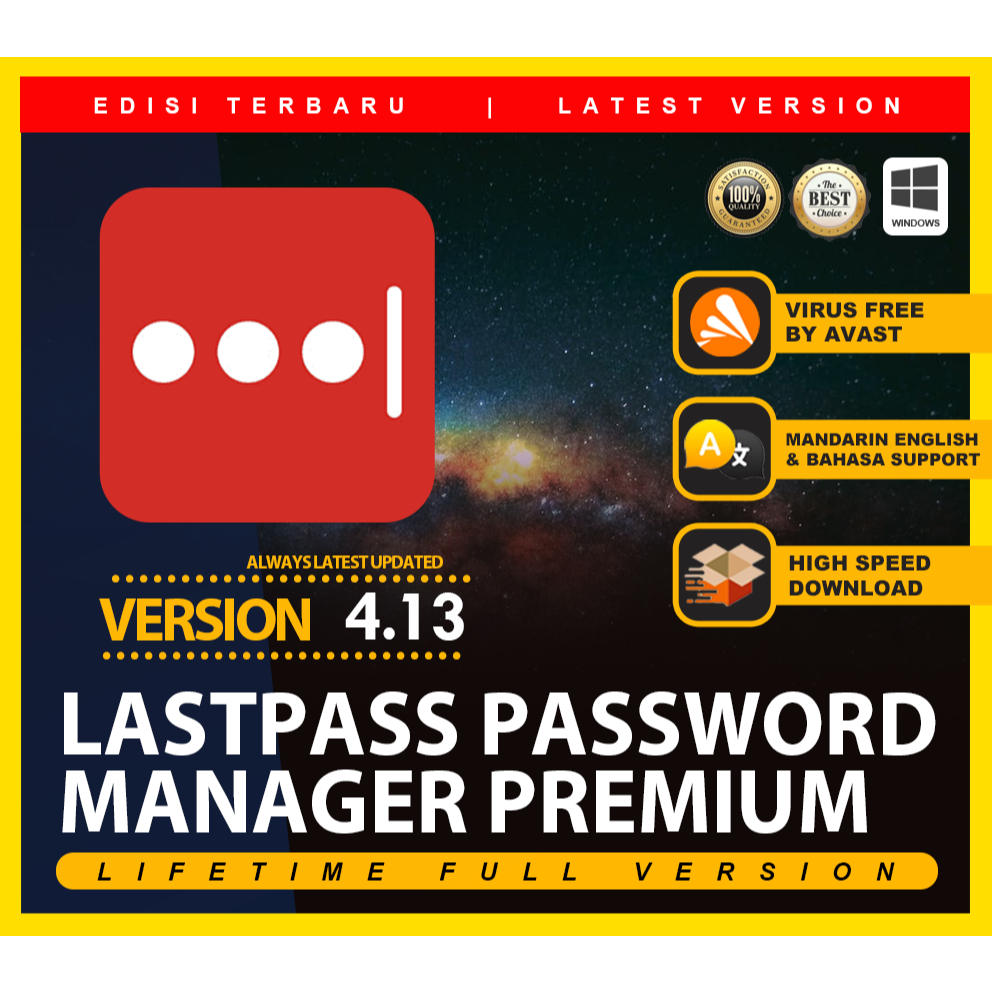 LastPass Password Manager 4.132 Windows | Full Version | Lifetime License | Updated 2024