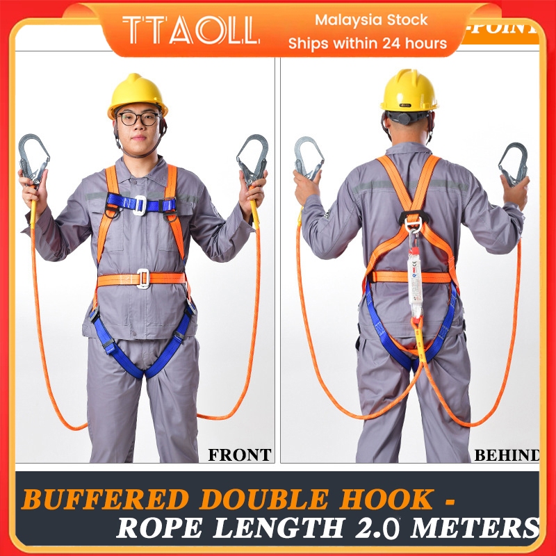 High-altitude work safety harness full-body protective equipment