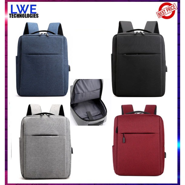 Business Leisure Travel Backpack Bag External USB Charge Charging Stylish Laptop Computer Casual Bag