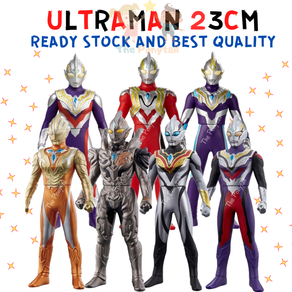 Ultraman Toy Mainan Ultraman Figure 23cm Ribut Trigger Z Zero Tiga Geed Orb Taiga Mainan Robot Toys Action Figure 奥特曼玩具