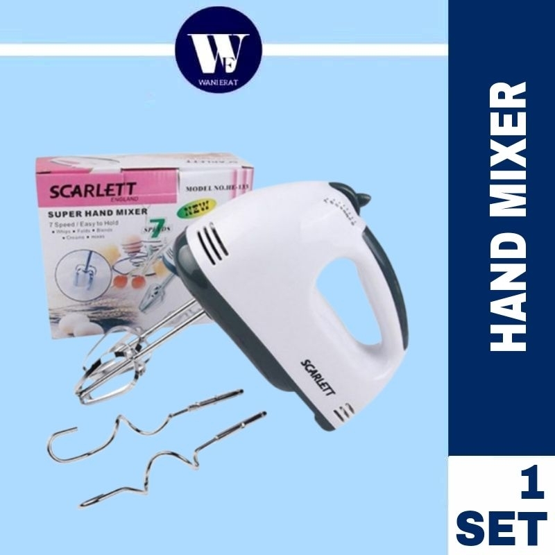 PORTABLE HAND MIXER 7 SPEED | MESIN PEMUTAR TELUR | MESIN PENGADUN