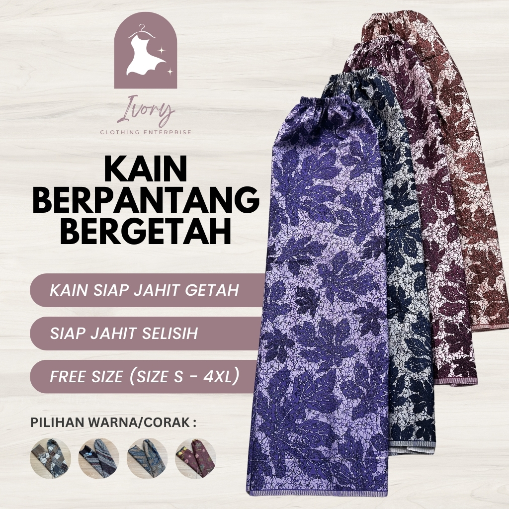 Kain Berpantang Bergetah / Confinement Sarong / Kain Batik Instant / Basahan / Maternity Skirt [1094 - 1097]