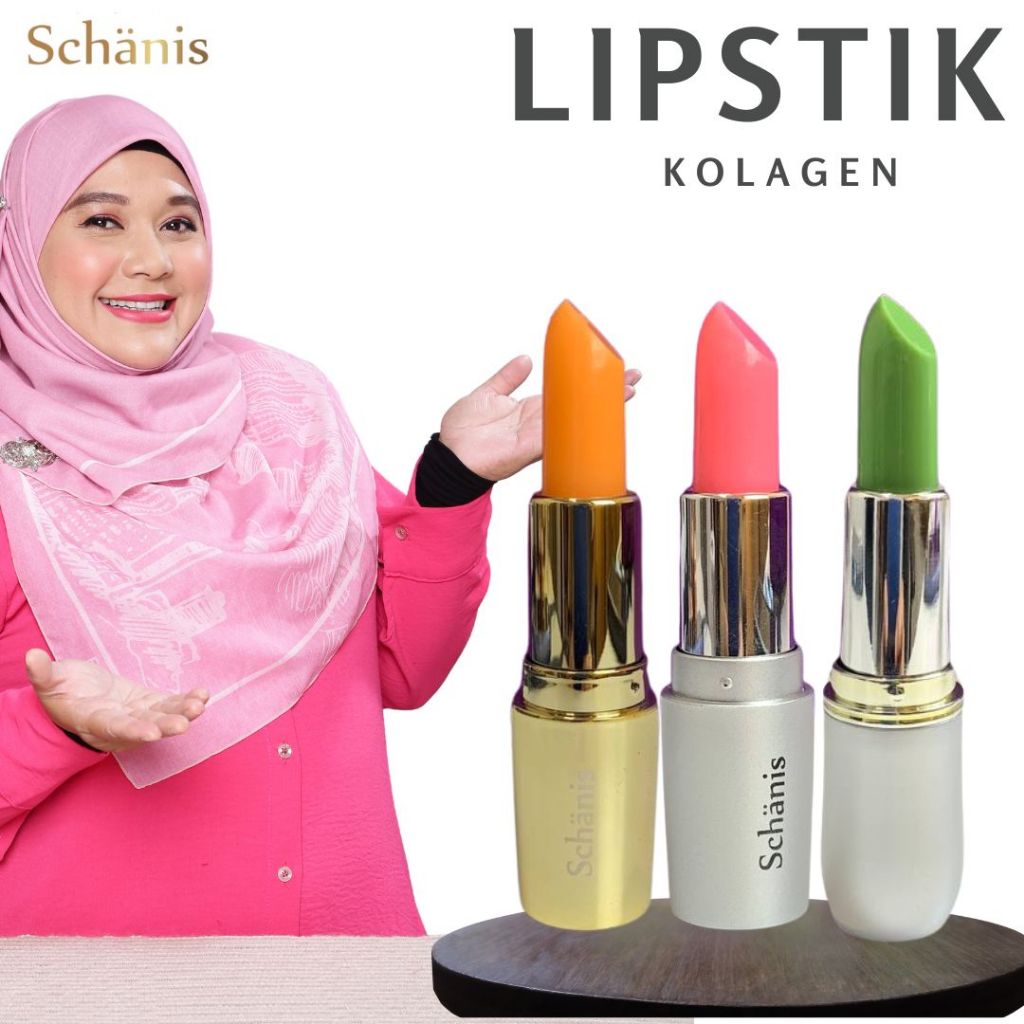 LIPSTIK KOLAGEN Tahan Lama Ikut Darah Rawat Bibir Lip Gloss Magic Lipstick Gincu Bibir Murah Halal