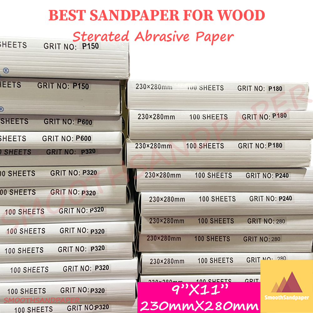 [READY STOCK] Sandpaper Sheet 9"X11" (230mmX280mm) Aluminium Oxide Stearated Kertas Pasir Kayu 干砂纸 干沙纸 image 6