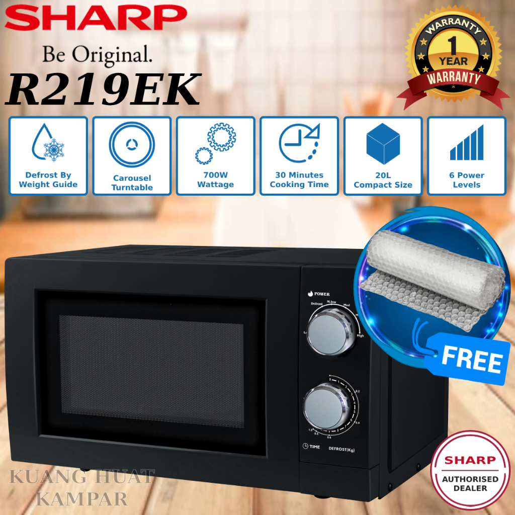 SHARP 20L MICROWAVE OVEN R219EK / R-219EK // R211MBK / R-211MBK