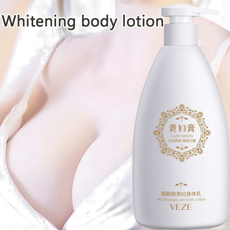 Whitening body lotion Whitening cream 500ML pemutih kulit exfoliation Niacinamide whitening soothing and moisturizing